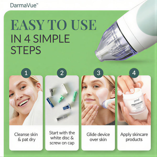 DarmaVue™ Portable Microderm Facial Exfoliator Kit